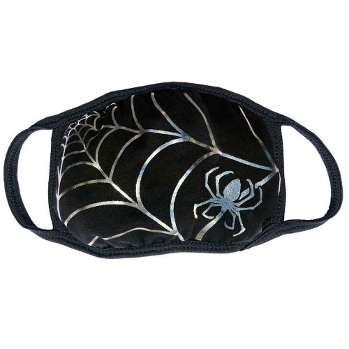 Kreepsville 666 Spiderweb Silver Gothic Punk Reusable Washable Face Mask FMSWS Kreepsville 666 Spiderweb Silver Gothic Punk Reusable Washable Face Mask FMSWS