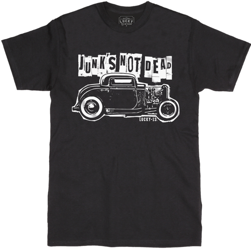 Lucky 13 Junks Not Dead Punk Gothic Hot Rod Cars Biker Tattoos T Shirt LM1000JK Lucky 13 Junks Not Dead Punk Gothic Hot Rod Cars Biker Tattoos T Shirt LM1000JK