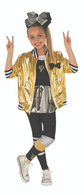 Rubies JoJo Siwa Dance Outfit Gold Jacket Childrens Halloween Costume 640555 Rubies JoJo Siwa Dance Outfit Gold Jacket Childrens Halloween Costume 640555