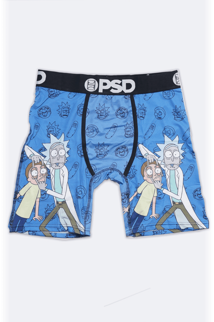PSD Wear Your Life Men's Boxer Brief Rick and Morty Sunshine (Small) Black  at  Men's Clothing store