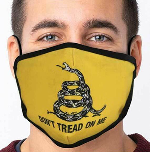 Don't Tread On Me Snake Gold Patriotic America Army USA Reusable Face Mask JBGDT Don't Tread On Me Snake Gold Patriotic America Army USA Reusable Face Mask JBGDT