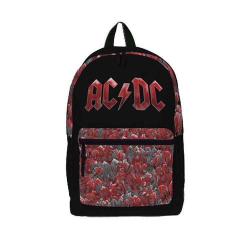 Rocksax AC/DC ACDC Logo Metal Rock Music Band School Book Bag Backpack RSACPOC01 Rocksax AC/DC ACDC Logo Metal Rock Music Band School Book Bag Backpack RSACPOC01