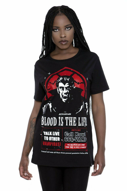 Killstar Dial Vamp Vampire Blood Gothic Monsters Punk Horror T