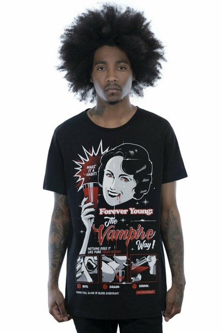 Killstar Forever Young Vampire Blood Gothic Punk Horror Retro T Shirt KSRA002317 Killstar Forever Young Vampire Blood Gothic Punk Horror Retro T Shirt KSRA002317