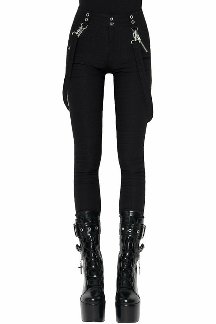 パンツ Killstar bondage gimmick pants 2way punk BONDAGE PANTS | RISK