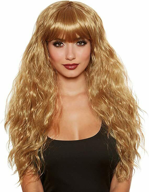 Dreamgirl Long Relaxed Beach Wave Blonde Wig Adult Halloween Costume 12071 Dreamgirl Long Relaxed Beach Wave Blonde Wig Adult Halloween Costume 12071
