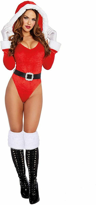Dreamgirl Santas Helper Claus Sexy Bodysuit Adult Womens Halloween Costume 11975 Dreamgirl Santas Helper Claus Sexy Bodysuit Adult Womens Halloween Costume 11975