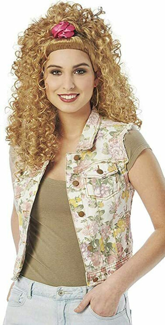 Costume Culture 80s Scrunchie Sweetie Blonde Wig Adult Halloween Costume 24974 Costume Culture 80s Scrunchie Sweetie Blonde Wig Adult Halloween Costume 24974