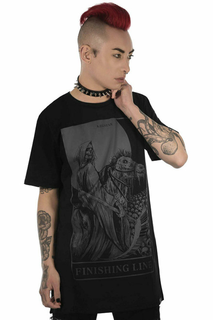 Killstar Finishing Line Gothic Punk Grunge Grim Reaper Skull