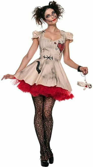 Seeing Red Voodoo Doll Magic Dress Adult Womens Halloween Costume 90102 Seeing Red Voodoo Doll Magic Dress Adult Womens Halloween Costume 90102