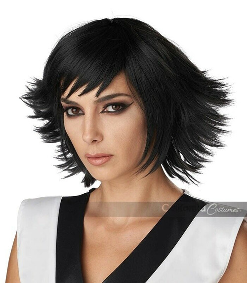 California Costumes Feathered Cosplay Bob Wig Adult Halloween Costume 7220-073 California Costumes Feathered Cosplay Bob Wig Adult Halloween Costume 7220-073
