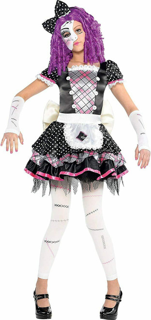 Amscan Damaged Doll Dress Mask Girls Cute Childrens Halloween Costume 844890 Amscan Damaged Doll Dress Mask Girls Cute Childrens Halloween Costume 844890