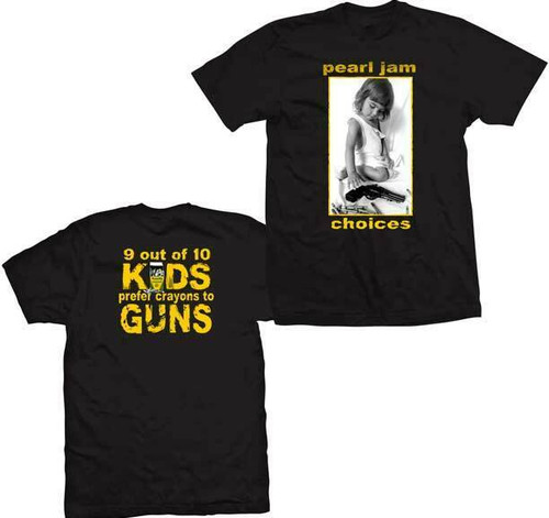 トップス 90s PEARL JAM 1992 choices kids guns Vintage Pearl Jam Shirt Choices 1992 Guns Crayons Concert Tour 90s