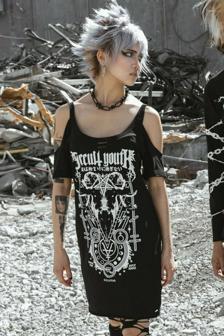 gothic t shirt dress