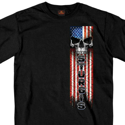 Sturgis Black Hills Rally 2021 Patriot Skull Motorcycle Biker T Shirt SPM1965 Sturgis Black Hills Rally 2021 Patriot Skull Motorcycle Biker T Shirt SPM1965