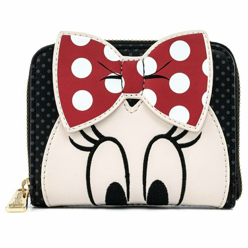 Loungefly Disney Minnie Mouse Bow Polka Dot Vintage Cartoons Zip Wallet WDWA1423 Loungefly Disney Minnie Mouse Bow Polka Dot Vintage Cartoons Zip Wallet WDWA1423