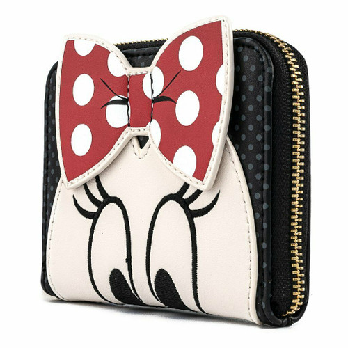 Disney Minnie Mouse Vintage Polka Dot Zip Around Wallet