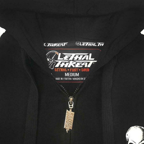 Lethal Threat Every Sinner and Saint Angel Devil Skull Motorcycle Hoodie  HD84063