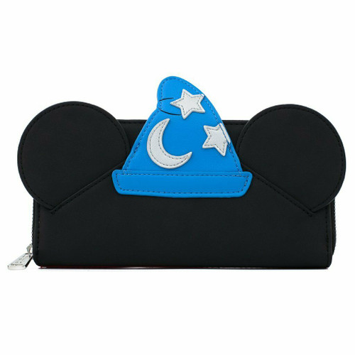 Loungefly Disney Fantasia Sorcerer Mickey Mouse Cosplay Clutch Wallet WDWA1486 Loungefly Disney Fantasia Sorcerer Mickey Mouse Cosplay Clutch Wallet WDWA1486