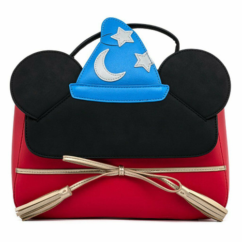 Loungefly Disney Fantasia Mickey Mouse Sorcerer Cosplay Handbag Purse WDTB2119 Loungefly Disney Fantasia Mickey Mouse Sorcerer Cosplay Handbag Purse WDTB2119