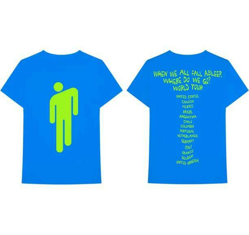 Billie Eilish World Tour Concert 2020 Electropop Singer Music T Shirt 38302028 Billie Eilish World Tour Concert 2020 Electropop Singer Music T Shirt 38302028