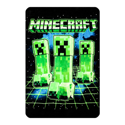 Minecraft Video Games Creeper Galaxy Space Throw Blanket BZ72A6MNC Minecraft Video Games Creeper Galaxy Space Throw Blanket BZ72A6MNC