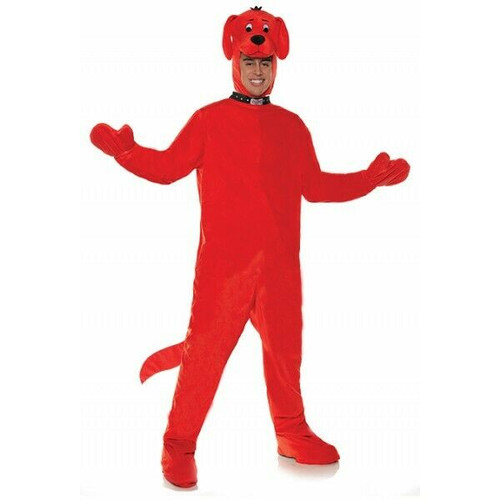 Underwraps Clifford the Big Red Dog Red Jumpsuit Adult Halloween Costume 30216 Underwraps Clifford the Big Red Dog Red Jumpsuit Adult Halloween Costume 30216