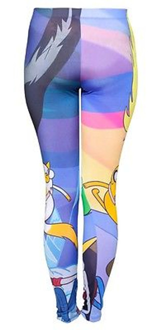 AUTHENTIC ADVENTURE TIME PARALLEL SKIES CARTOON NETWORK JUNIORS LEGGINGS  XS-XL - Fearless Apparel