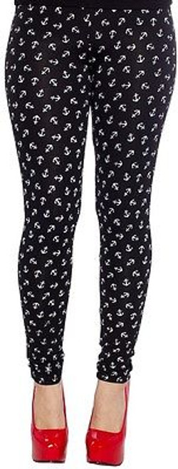 SOURPUSS ANCHOR SAILOR BOAT TOOL PUNK GOTH ROCK NAUTICAL TATTOO LEGGINGS S-2XL SOURPUSS ANCHOR SAILOR BOAT TOOL PUNK GOTH ROCK NAUTICAL TATTOO LEGGINGS S-2XL