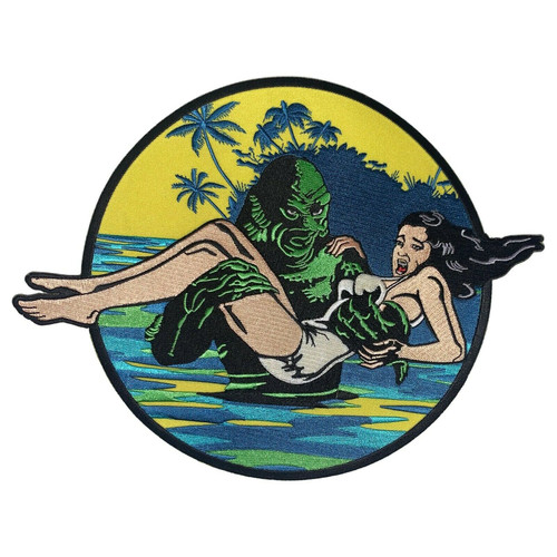 Rock Rebel Universal Monsters Creature Damsel Patch UM-BACKPATCH-CREATDAMSEL Rock Rebel Universal Monsters Creature Damsel Patch UM-BACKPATCH-CREATDAMSEL