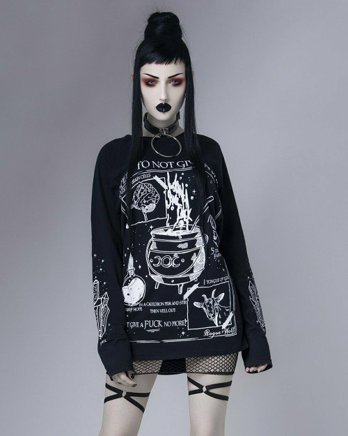Rogue and Wolf A Spell to not Give a SH*T Witchcraft Gothic Punk T Shirt SPF-06 Rogue and Wolf A Spell to not Give a SH*T Witchcraft Gothic Punk T Shirt SPF-06