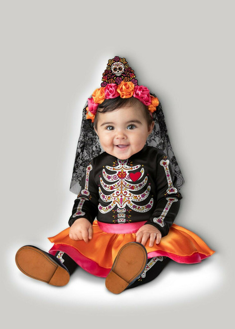 InCharacter Sugar Skull Sweetie Cute Day of the Dead Halloween Costume 16105 InCharacter Sugar Skull Sweetie Cute Day of the Dead Halloween Costume 16105