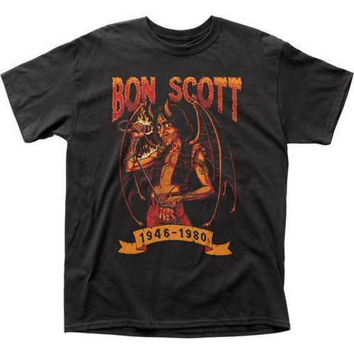 Bon Scott Diablo Don ACDC Singer Aussie Classic Rock Music T Shirt BON02 Bon Scott Diablo Don ACDC Singer Aussie Classic Rock Music T Shirt BON02