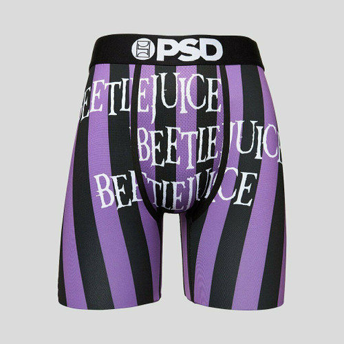 PSD Beetlejuice X3 Movie Purple Striped Athletic Boxer Briefs Underwear 42011008