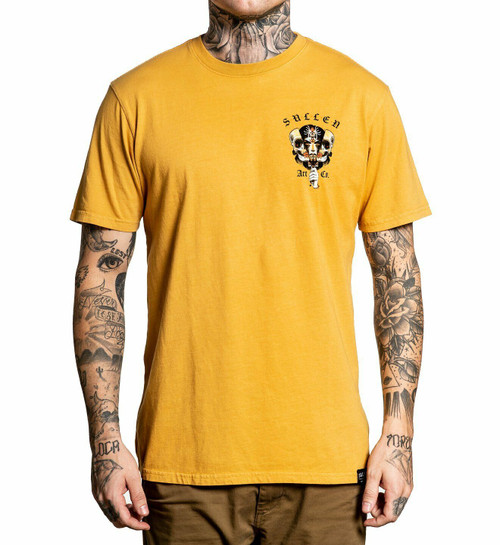 sullen カーブデザインTシャツ Sullen Revealer Jean Paul Marat Tattoo Artist Skull Spider