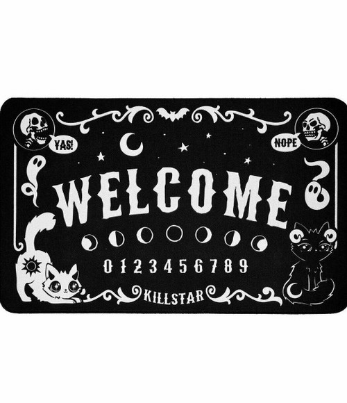 Killstar Cute & Spooky Ouija Spirit Board Welcome Gothic Punk Doormat KSRA002272 Killstar Cute & Spooky Ouija Spirit Board Welcome Gothic Punk Doormat KSRA002272