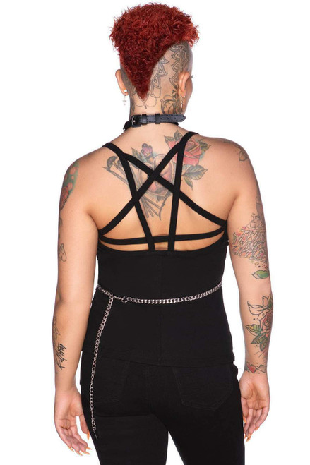 Killstar Magica Choker Criss Cross Strappy Goth Punk Sexy Bra KSRA000691