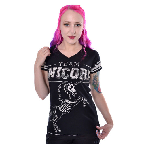 Heartless Team Unicorn Womens T Shirt Emo Goth Alternative Punk IO-T-TUNICORN-B Heartless Team Unicorn Womens T Shirt Emo Goth Alternative Punk IO-T-TUNICORN-B
