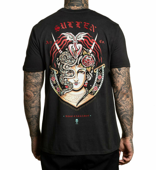 Sullen Hugo Carrasco Tattoo Artist Vampire Heart Snake Roses T Shirt SCM3266 Sullen Hugo Carrasco Tattoo Artist Vampire Heart Snake Roses T Shirt SCM3266