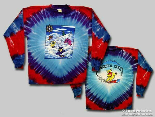 Sundog Grateful Dead Snow Bears Ski Rock Band Long Sleeve Mens T Shirt NF125BA Sundog Grateful Dead Snow Bears Ski Rock Band Long Sleeve Mens T Shirt NF125BA