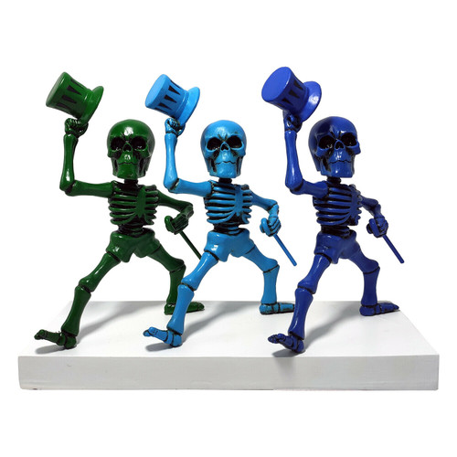 Kollectico Grateful Dead Band Dancing Skeletons Figurines Bobbleheads BHGDSKLB Kollectico Grateful Dead Band Dancing Skeletons Figurines Bobbleheads BHGDSKLB