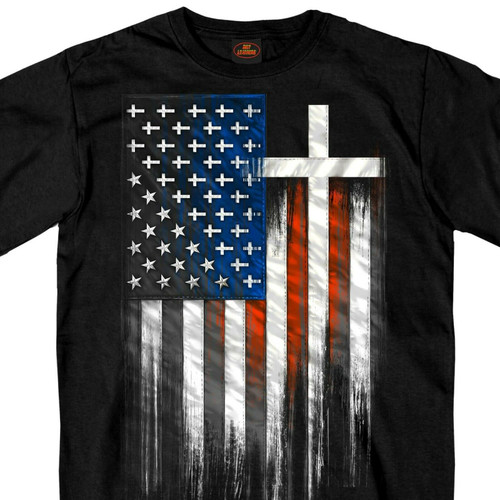 American Flag Crosses Honor the Fallen Heros Patriotic Faith T Shirt GMS1466 American Flag Crosses Honor the Fallen Heros Patriotic Faith T Shirt GMS1466