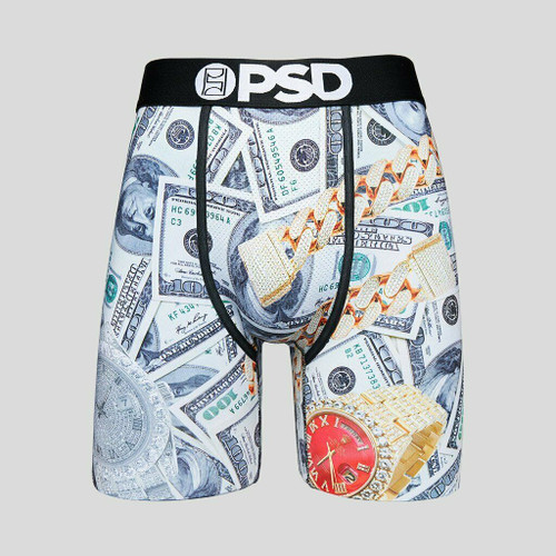 PSD Money Shot Gold Watch Bills Urban Athletic Boxers Briefs Underwear 121180017