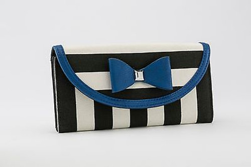 GG ROSE BY ROCK REBEL SAILOR WALLET BLUE STRIPED OCEAN PUNK GOTH GOTHIC ROCKER GG ROSE BY ROCK REBEL SAILOR WALLET BLUE STRIPED OCEAN PUNK GOTH GOTHIC ROCKER