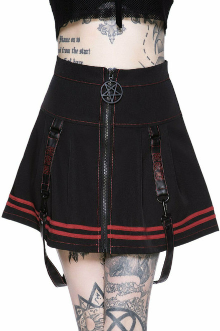 Killstar Discord Gothic Punk Pentagram Kawaii Suspender Mini Skirt KSRA002368 Killstar Discord Gothic Punk Pentagram Kawaii Suspender Mini Skirt KSRA002368