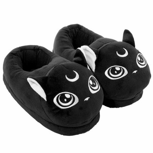 Killstar Meowgical Magical Cat Kitty Kawaii Moon Gothic Punk Slippers KSRA001144 Killstar Meowgical Magical Cat Kitty Kawaii Moon Gothic Punk Slippers KSRA001144