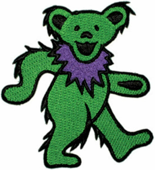 Grateful Dead Green Dancing Bear Folk Rock Music Band Weir Garcia Patch P-1266