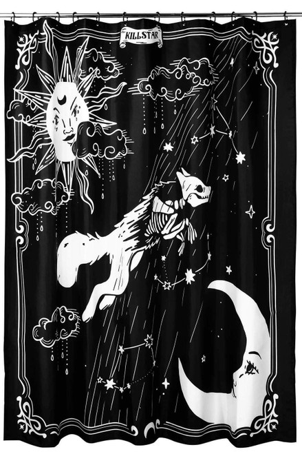 Killstar Gnostic Sun Moon Stars Zodiacs Punk Gothic Shower Curtain KSRA003217 Killstar Gnostic Sun Moon Stars Zodiacs Punk Gothic Shower Curtain KSRA003217