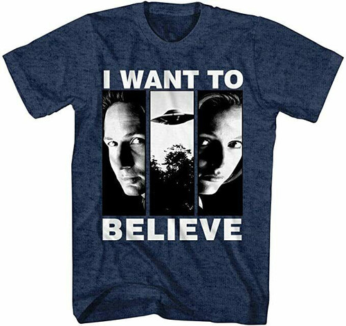 The X-Files I Want to Believe Agents Skully Mulder Aliens UFOs T Shirt XF0002 The X-Files I Want to Believe Agents Skully Mulder Aliens UFOs T Shirt XF0002