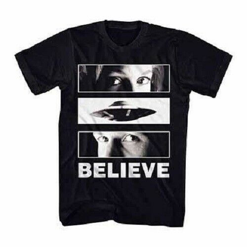 The X-Files UFO Eyes I Want to Believe Agents Skully Mulder TV T Shirt XF0001 The X-Files UFO Eyes I Want to Believe Agents Skully Mulder TV T Shirt XF0001